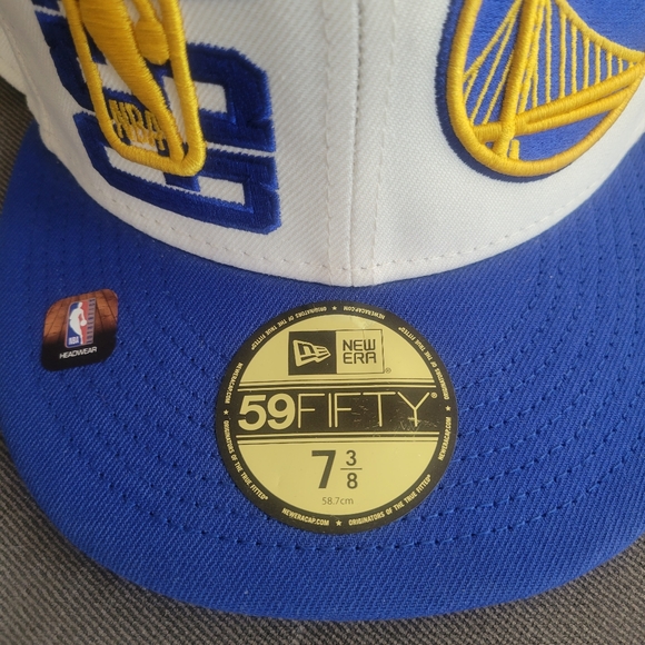 Golden State Warriors New Era  NBA On Stage Draft 59FIFTY Fitted Hat - Cream - Picture 2 of 4